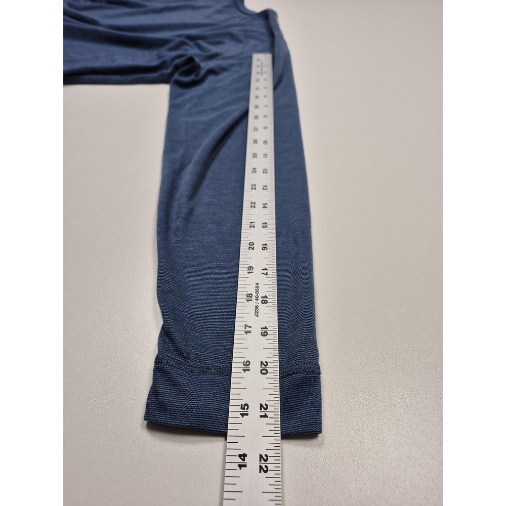 Patagonia Capilene Shirt Mens Large Blue Long Sleeve Thermal Base Layer USA - Picture 10 of 12
